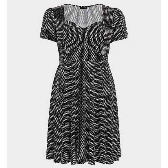 torrid Dresses & Skirts - TORRID POLKA DOT CHALLIS SKATER DRESS